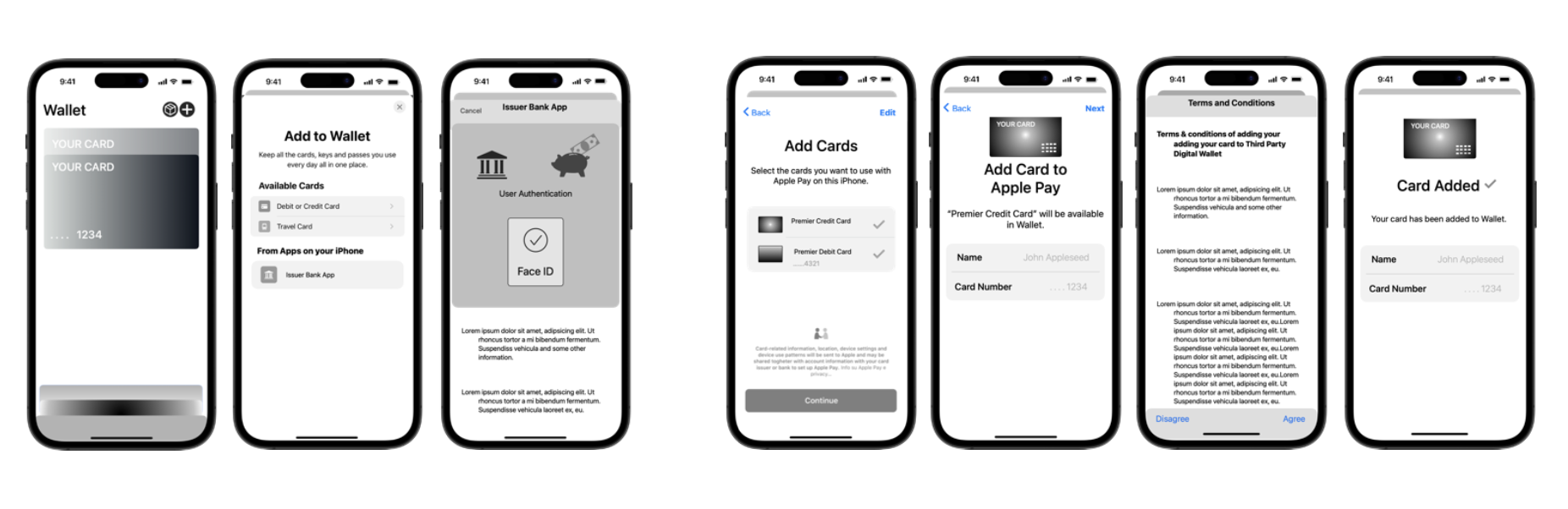 Adding a card to Apple Wallet from within the Wallet app via a Wallet Extension